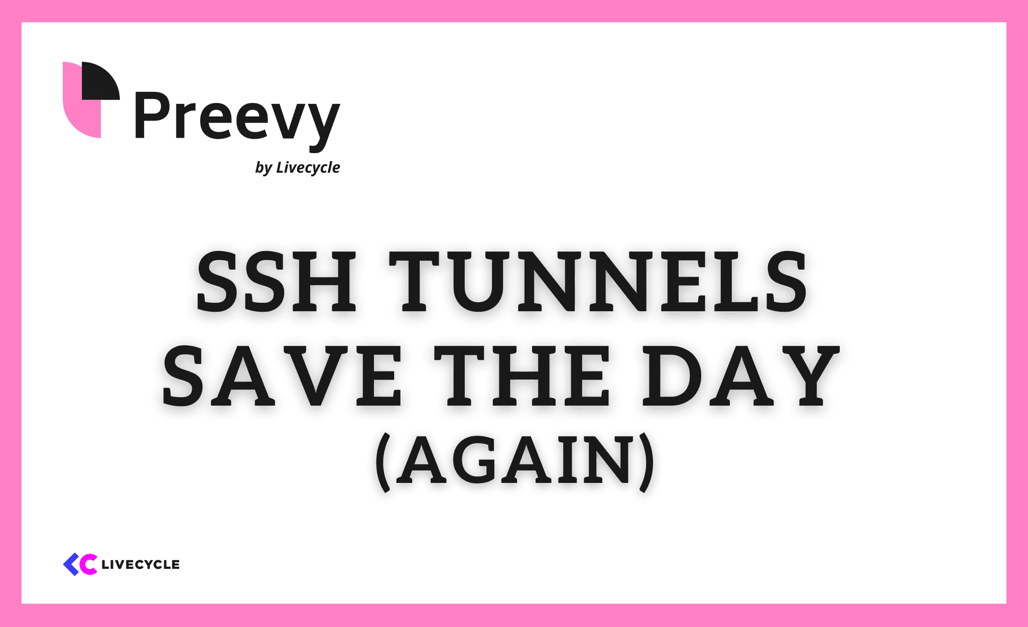 SSH tunnels save the day (again)
