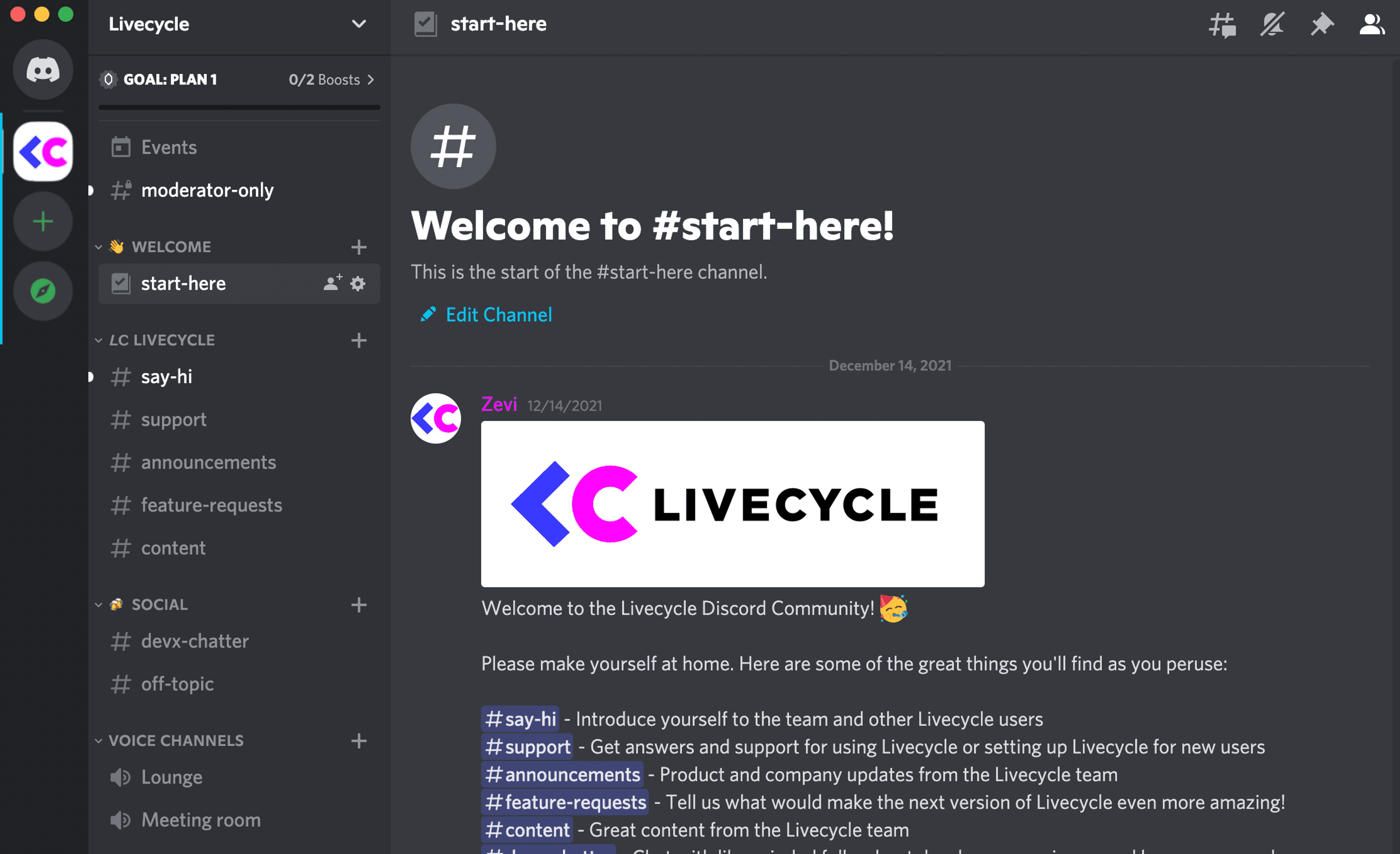 Announcing the Livecycle Discord Community